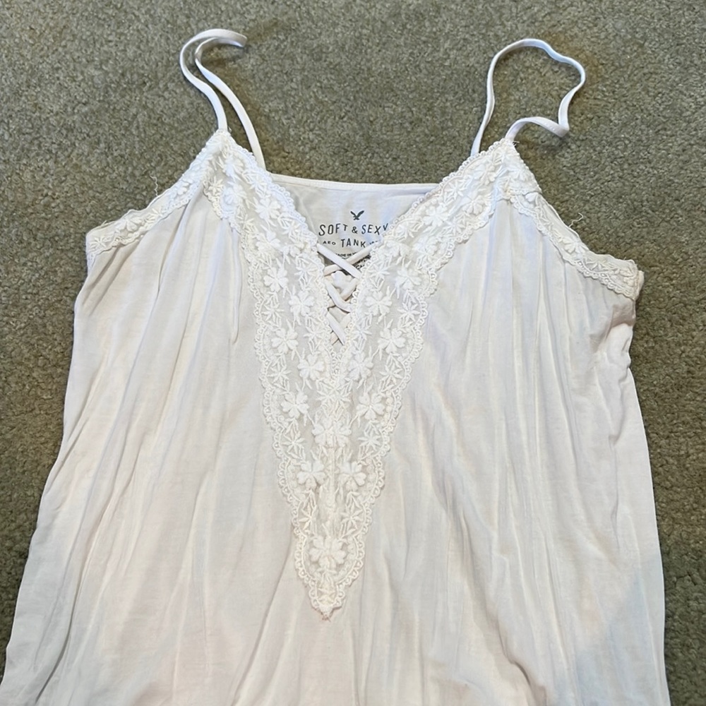 When thin white tank top